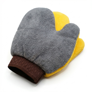 Gants de lavage de voiture anti-rayures en microfibre corail, éponge douce réutilisable <span class=keywords><strong>pour</strong></span> le detailing automobile et le lavage de camion - Product Image 2