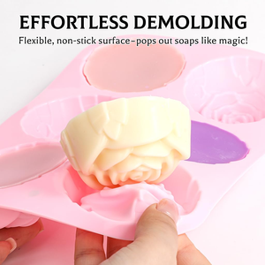 Best Sellers <b>Silicone</b> <b>Baking</b> Molds Rose Flower Birthday Cake Bread Tart Flan Food Grade Dishwasher Safe Oven Safe - Product Image 3