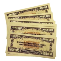 Billete de 1 Millón de Dólares Americanos 2026, Chapado en Oro de 24K, para Regalos