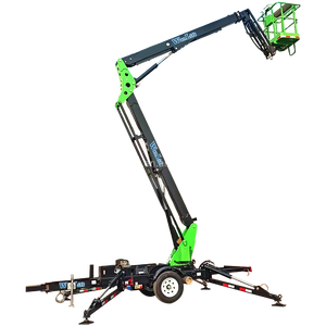 Plataforma Elevadora Telescópica Portátil con Remolque para Trabajos Aéreos de 12m 14m 16m 18m 20m - Product Image 3