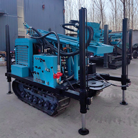 Perceuse DTH à compresseur d'air de 300 m pour puits d'eau SM300 Pompe à boue Mini plate-forme de forage de puits d'eau avec tout