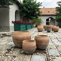 Pots à fleurs en fibres-ciment de haute qualité, écologiques, biodégradables, légers, durables, design moderne, capacité 10L, jardinage, maison
