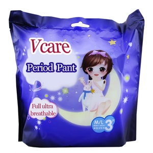 Serviettes hygiéniques menstruelles pour femmes et culottes de règles super absorbantes en coton pour la nuit - Product Image 5