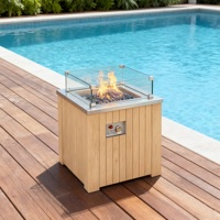 Table carrée pour foyer à gaz de 21 pouces