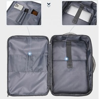 Grand sac à dos anti-vol pour hommes et femmes, imperméable, noir, 17 pouces, pour adolescents, pour voyage, pour ordinateur portable, avec usb, 15.6