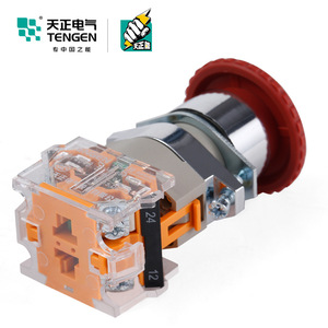 Tengen TglA39 Emergency Stop <b>Button</b> Red Mushroom Head Self Locking Ip40 For Industrial Use - Product Image 3