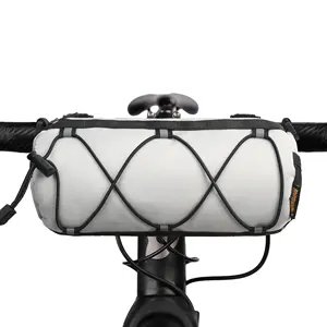 אופני כידון רול תיק 2.4L Rhinowalk עגול קדמי אופניים כידון שקיות עם גומי רצועת חבילות עבור MTB Cyrcing טיול