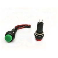 Wintai-Tech mini interrupteur à bouton-poussoir 12mm interrupteur à bouton-poussoir momentané 12v interrupteur d'allumage à bouton-poussoir