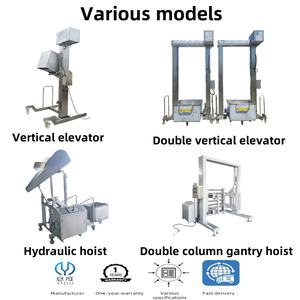 Certification CE 200L Chariot à viande Poubelle Dumper Chariot à viande Chariot Skiping Benne basculante Seau Machine de levage pour pompe à saucisses - Product Image 3