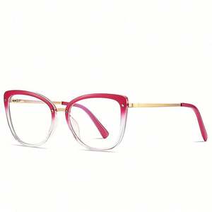 Gafas de Moda 2021 con Marco Óptico de Ojo de Gato para Mujer, Gafas de Computadora con Filtro de Luz Azul TR90 - Product Image 4