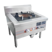 Cuisinière à gaz en acier de cuisine commerciale équipement essentiel pour mijoter la soupe pour les professionnels de la cuisine