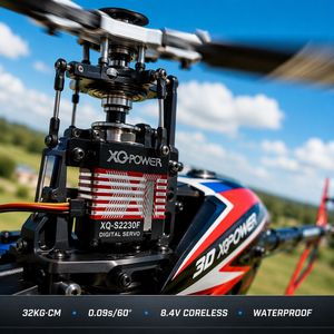 Servomoteur numérique XQ-Power XQ-S2230F 32KG sans noyau, étanche, engrenages en acier inoxydable, boîtier en aluminium CNC, 8.4V pour hélicoptère/avion RC - Product Image 5