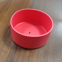 Protection de base de bouteille d'eau en silicone réutilisable et écologique, diamètre 7 cm, hauteur 3,5 cm, isolante thermiquement et antichoc, OEM