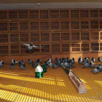 Grille antidérapante en PRV 4FT*8FT pour volière de pigeons de course et ferme avicole, allée de circulation en grille plastique