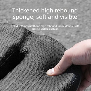 <span class=keywords><strong>Selle</strong></span> de vélo 3D épaissie à double absorption des chocs, <span class=keywords><strong>selle</strong></span> large et confortable pour vélo électrique/VTT/Vélo de spinning - Product Image 6