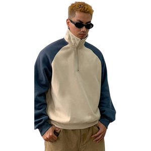 Pull en molleton à col montant coloré pour homme, chaud pour l'hiver, fabrication OEM ODM - Product Image 3