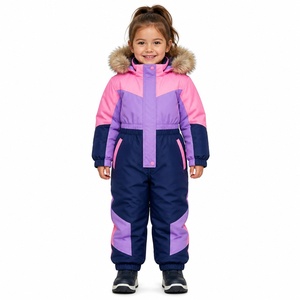 Traje <span class=keywords><strong>de</strong></span> Esquí para Niños, Traje <span class=keywords><strong>de</strong></span> <span class=keywords><strong>Nieve</strong></span> para Niños y Niñas, Impermeable, Cortavientos, Forrado <span class=keywords><strong>de</strong></span> Forro Polar, Aislamiento Térmico, Chaqueta y Pantalones <span class=keywords><strong>de</strong></span> Snowboard - Product Image 1