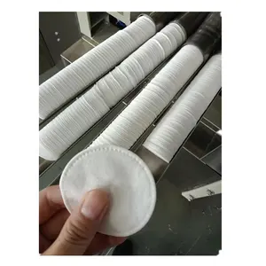 Washable Bamboo Microfiber Cotton Cleansing Makeup Remover Pads Making Machine With Counting Bag package Tube