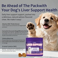Complément alimentaire pour animaux de compagnie en marque blanche OEM, vente en gros, soutien hépatique naturel, suppléments pour chiens sous forme de bouchées molles
