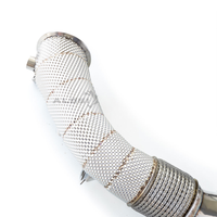 Tubo de escape de alto rendimiento para BMW M5 F10 2012-2018 con motor S63, tubo de escape recto con escudo térmico, ajuste directo.