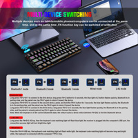 Clavier Gamer filaire de jeu mécanique Portable 60% avec commutateurs bleus rétro-éclairé LED 61 touches Mini clavier de bureau Ultra Compact