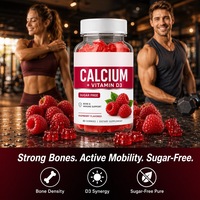 Formule compatible Keto, option gommes au citrate de calcium et vitamine D3, saveur framboise, pour marques privées