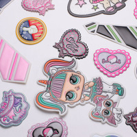 Étiquettes en caoutchouc en gros, lettres 3D personnalisées, logo, nom, patchs en silicone souple transparent, transfert thermique lavable pour sacs, chaussures