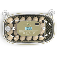 Incubateur intelligent HHD WONEGG DLM-24 pour œufs avec couvercle à haute visibilité et contrôle automatique de la température