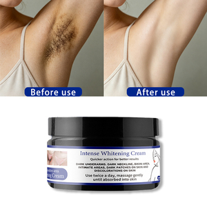 Crème éclaircissante intense OEM personnalisée pour les taches brunes, éclaircissement du corps et du visage, éclaircissement des zones du bikini, des aisselles, des cuisses intérieures, des genoux et des coudes - Product Image 1