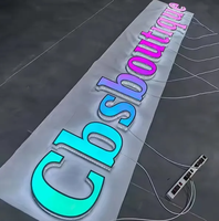 Letreros LED Personalizados para Recepción de Negocios, Letras Perforadas de Acrílico 3D, Letreros Luminosos para Tiendas, Logotipo Metálico, Letras de Canal LED