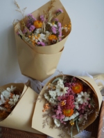 Bouquet de Mariage Bohème Personnalisé, Fleurs Séchées, Herbe de la Pampa, Fleurs Séchées Brûlées, Mini Bouquet de Mariée Réel Naturel