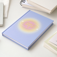 Agenda personnalisé de haute qualité imprimé A5 avec couverture rigide Agenda Journal bleu carnet de notes en papier fantaisie