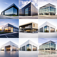 Bajo Costo de Construcción de Naves Industriales Prefabricadas, Estructura de Acero de Gran Envergadura, Taller, Almacén, Edificios Comerciales, Diseño Industrial