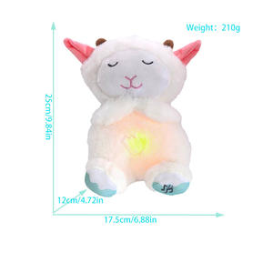 Peluches lumineuses à DEL pour animaux-Peluches douces avec ventre lumineux, peluches pour chien éléphant koala lapin, veilleuse pour enfants - Product Image 6