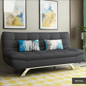 Divano Letto Pieghevole a Tre Posti Multifunzionale, Design Moderno in Tessuto con Spugna ad Alta Densità, Rivestimento Rimovibile, Salvaspazio per Soggiorni - Product Image 2