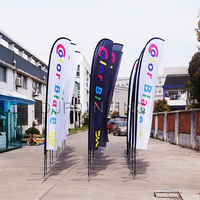 Drapeaux à plumes durables et résistants aux intempéries, publicitaires, pour événements sportifs, personnalisés avec votre logo et votre design