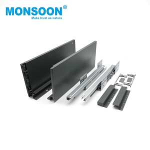 Sistema de Cajones Ultrafinos y Delgados para Muebles, Color Gris, Ultbox-Standard, Cajón Doble Oculto Bajo Mueble para Muebles de Lujo - Product Image 1