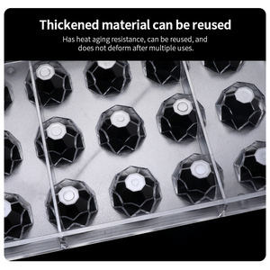 قوالب شوكولاتة مربعة بلاستيكية ثلاثية الأبعاد غير لاصقة من البولي بروبيلين على شكل قلب ومربع - Product Image 5