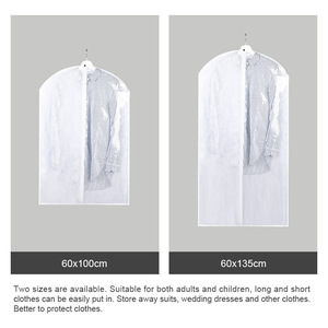 Sacs de vêtement Non tissés à fermeture éclair complète, 100 pièces, pour rgb, costumes, vêtements, manteau, veste, pull - Product Image 4