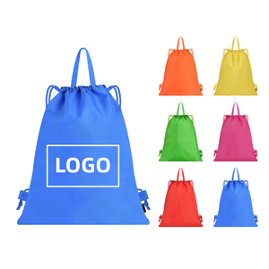 Custom Logo Practical Non-Woven Waterproof <b>Drawstring</b> Gym Bags / Sport <b>Drawstring</b> Bag - Product Image 4