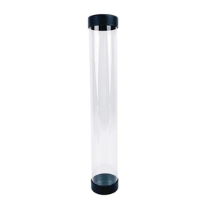 Custom Eco-Friendly Durable Transparent PC <b>Plastic</b> <b>Packaging</b> Tube with Flexiloop Handle and Round Shape for Cosmetic Use - Product Image 2