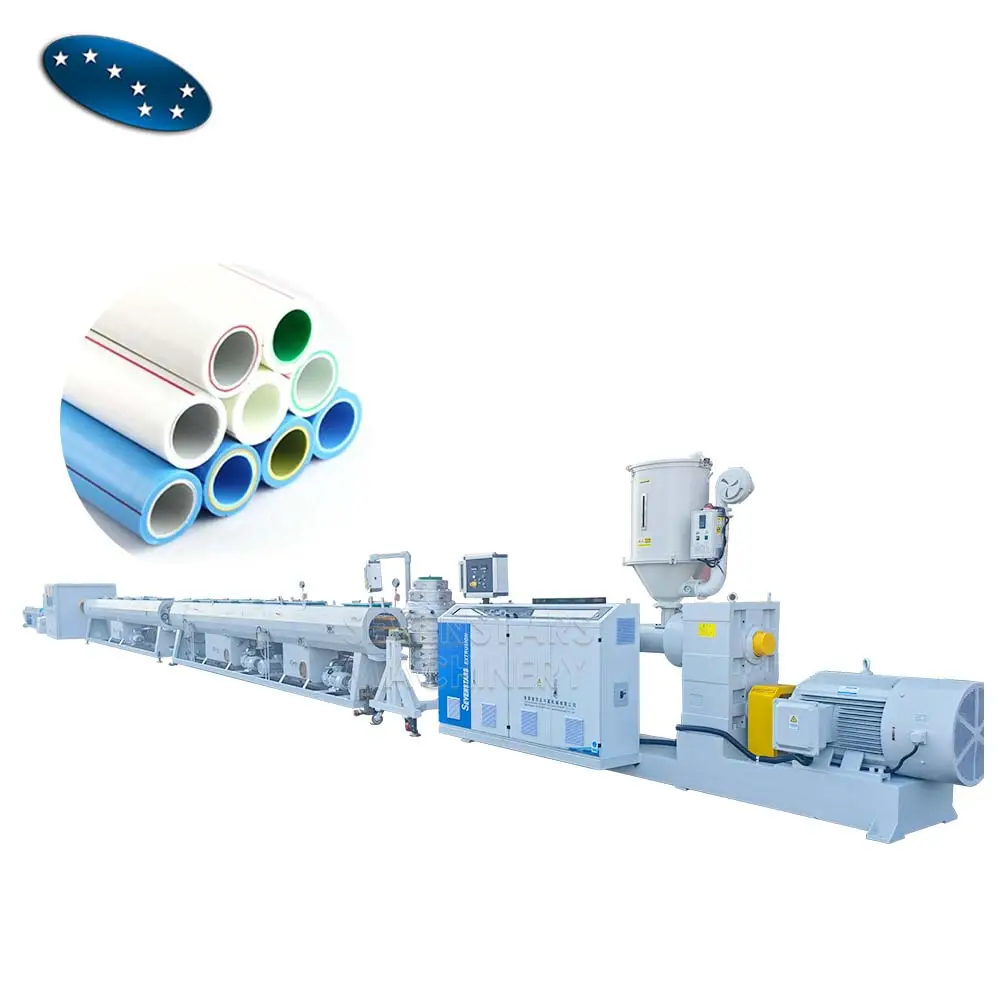 Sevenstars 3 inches PE irrigation pipe Production line Non woven fabric core extruder machine