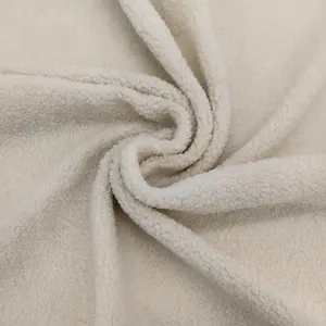 Ceket için fabrika özel % 100% polyester toptan Teddy Sherpa kumaş