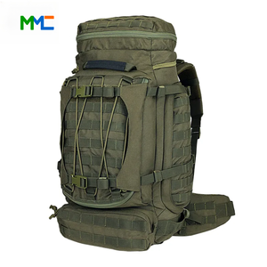 Sac à dos tactique MOLLE camouflage 77L pour l'extérieur, bretelles réglables, poches utilitaires, imperméable, léger, pour la randonnée et le CS - Product Image 1