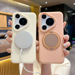 Chất lỏng Silicone từ đá đứng điện thoại di động bao gồm điện thoại di động cho Huawei Pura 70 trường hợp P70 siêu Mate 60 Pro trường hợp điện thoại với chủ - Product Image 3