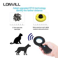 LONVILL ODM EMID Cat Dog Microchips RFID Reader Animal Handheld Pet Microchip 134.2khz Scanner Reader,qr code reader à vendre