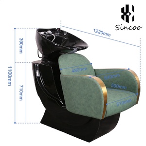 Modern kuaför şampuan kase masajlı saç yıkama koltuğu Salon mobilya lavabo ile geri yıkama üniteleri saç yıkama sandalyesi - Product Image 6