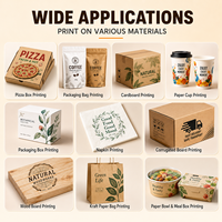 Imprimante industrielle A3 A4 à passage unique pour sacs en papier, boîtes à pizza et emballages en carton ondulé avec 1200 DPI