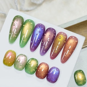 3D <b>Clear</b> Water Drop Top <b>Coat</b> Gel Nail Polish Crystal Water Drop Design No Wipe Soak Off Water Droplet Nail Art Functional Gel - Product Image 4