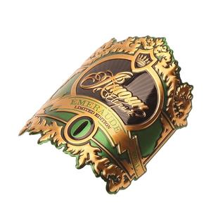 <span class=keywords><strong>ขวด</strong></span>ไวน์ฉลากโลหะเคลือบลายนูนฉลากต่อต้านการปลอมแปลงฉลากไวน์<span class=keywords><strong>หอม</strong></span>โลโก้3D ตามสั่ง - Product Image 3